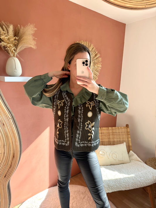 Gilet kaki Luna